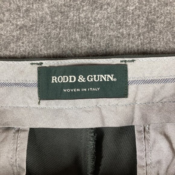 Rodd & Gunn Custom Fit Chino Pants Mens Size 34X32 Dark Green - Picture 3 of 13